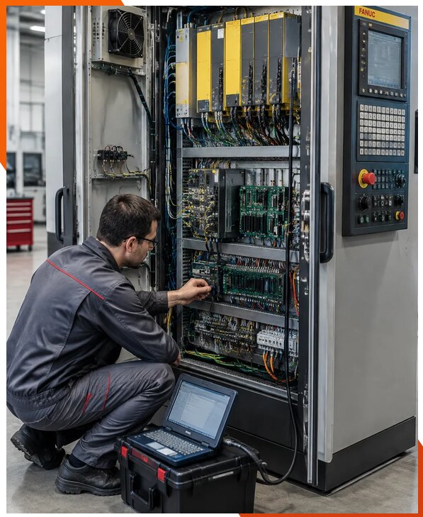 Ремонт систем ЧПУ FANUC промышленных станков в Лысьве